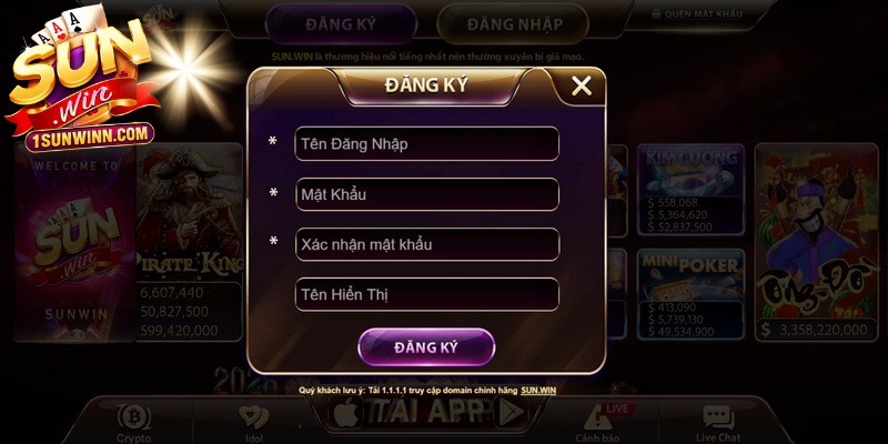 Hướng dẫn các bước đăng ký SUNWIN nhanh chóng 