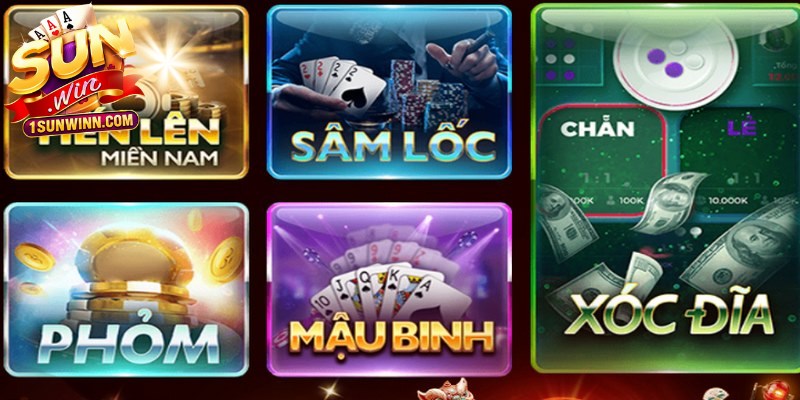 Top tựa game bài SUNWIN không thể bỏ qua tại hệ thống